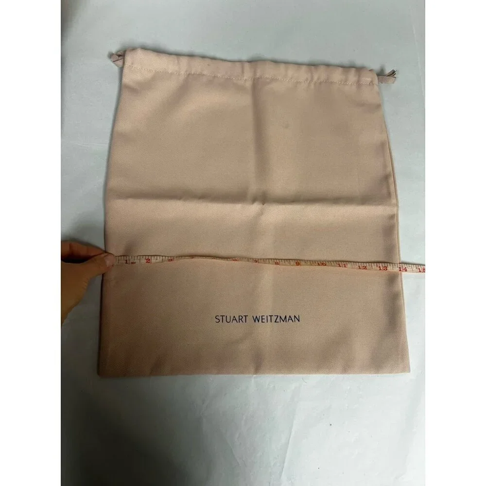 STUART WEITZMAN Pink Drawstring Shoe Dust Storage Travel Bag - 14